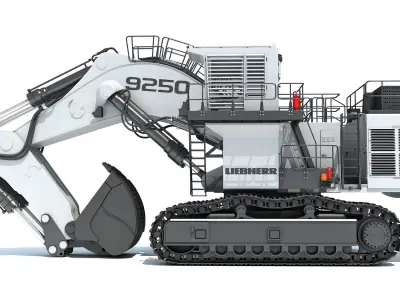Liebherr Mining Excavator 3D model