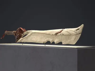 Bone Sword - Game Ready Low-poly 3D model