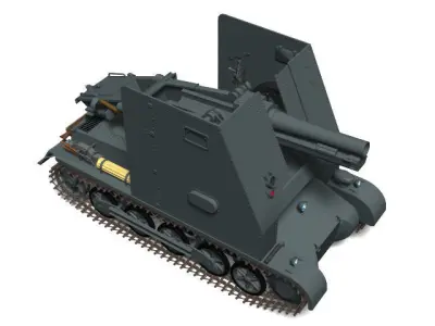 15cm sIG33 auf Panzerkampfwagen I Ausf B 3D model
