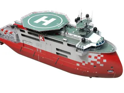 Offshore Construction Vessels OCV 3D model