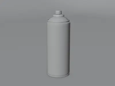 Spray Paint Can 4K and 2K Textures Low-poly 3D model