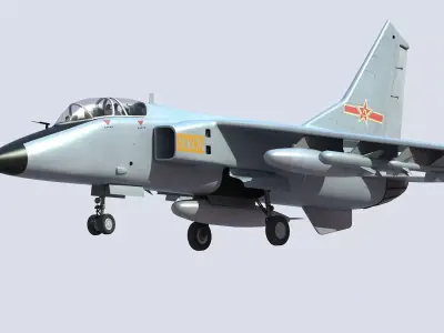 Chinese JH-7 Fighter-Bomber 3D model