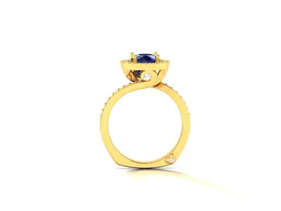 Women ring 3dm stl fbx obj render details 3D print model