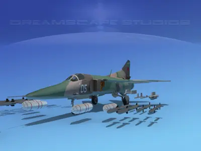 MIG-27 Flogger V04 USSR 3D model