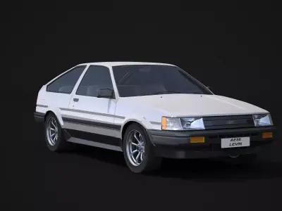 Toyota AE86 Levin 3D model