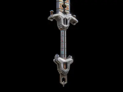 Electro Shock Sword Low-poly 3D model