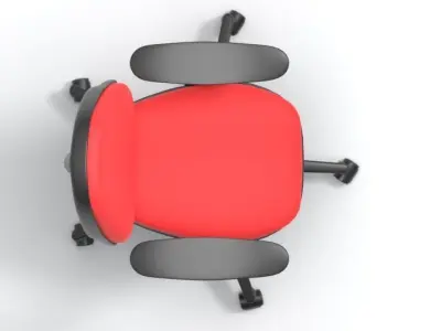 office rolling chair  3D model