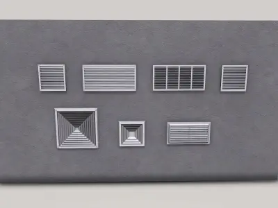 Air Vent Systems Low-poly 3D model