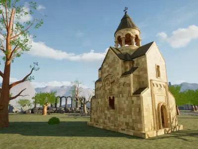 Medieval Castle City 3D model