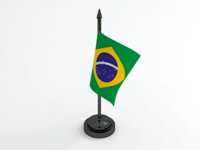 Table Flag Brazil 3D model