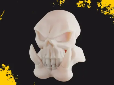 FREE Orc Skull Free 3D print model