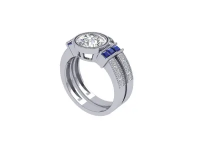 Wedding Ring  3D print model 375