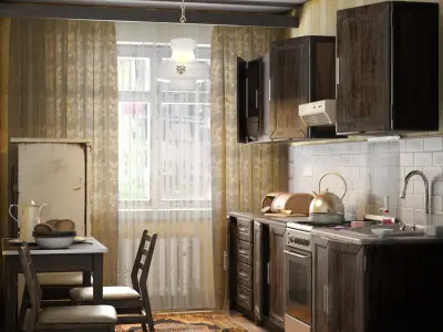  Old Kitchen Vintage 