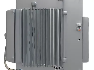 Industrial Electrical Power Transformer 3D Model Low-poly 3D model