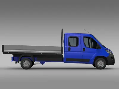 Peugeot Boxer  Crew Cab Truck 2017 3D model