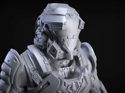 Sci-Fi Armor 1 Sculpt 3D model