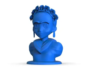 Frida Kahlo Bust 3D print model purchase
