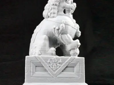 Stone Guardian Lions of the Forbidden City 3D model