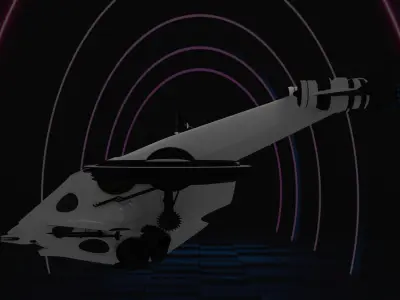 Space Lightning 3D model