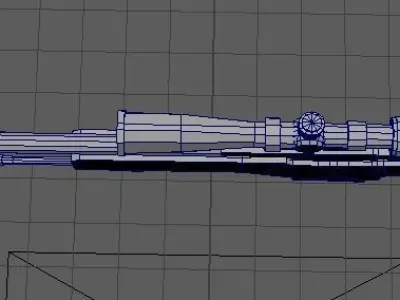 AWP weapon Low-poly 3D model