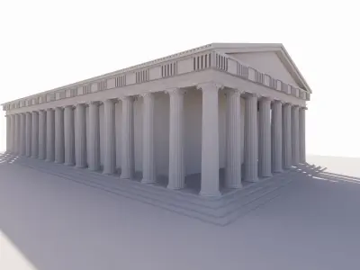 Historical temple-place of worship 3D model buy