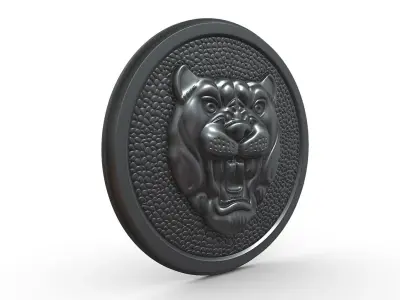 Jaguar Logo 3D model by 3dlogoman