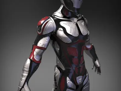 Sci-Fi Characters Part 4 3D Model Pack