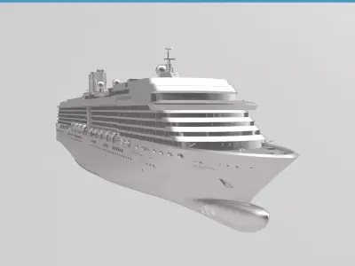 MS Westerdam Holland America Line cruise ship 3D print model