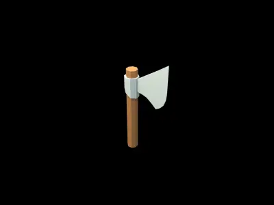 low poly axe pack for games Low-poly 3D model