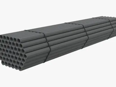 Pipes Stack Low-poly 3D model