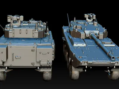 MCV MOBILE BATTLE TANK 3D print model
