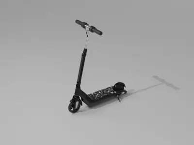 Electric Scooter Low-poly 3D model order
