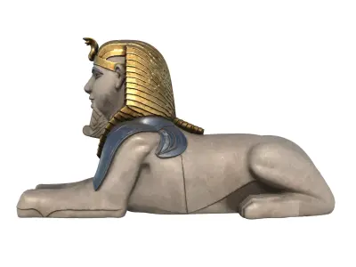 sphinx Low-poly 3D model