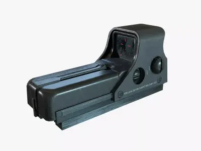 Holographic Weapon Sight EOTECH Low-poly 3D model