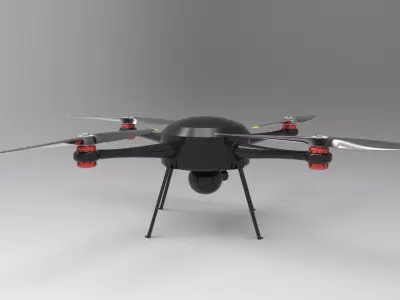unmanned aerial vehicle Free 3D model by Pragadish