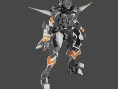 Futuristic Mecha Sentinel 3D model Free 3D model