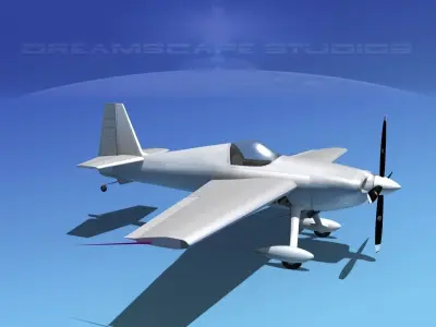 Extra Flugzeugbau EA300S Bare Metal 3D model