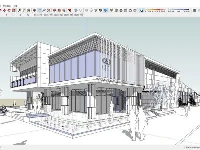 Sketchup Building Z2 3D model
