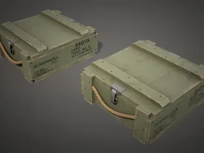 Defense Line Vol4 - Explosive Essentials Free low-poly 3D model