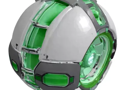 SciFi Energy Core Sphere 3D model