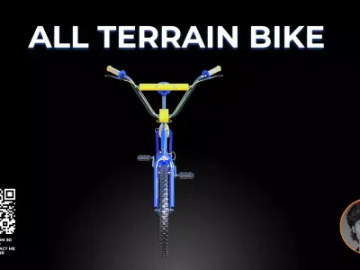 All-Terrain BMX Bicycle 3D Model - Stunt Bike 3D model
