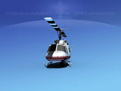 Bell 212 V10 Police SRT 3D model