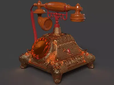 Chinese antique  Low-poly 3D model