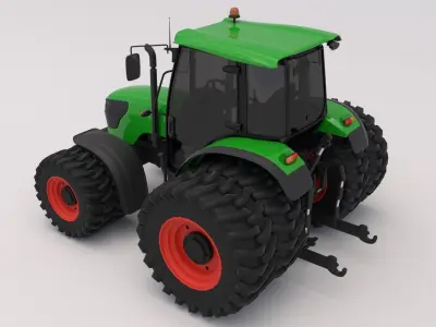 Generic Green Tractor 3D model