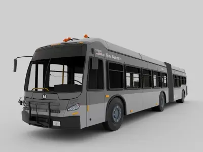 New Flyer XN40 Collection 3D Model Pack