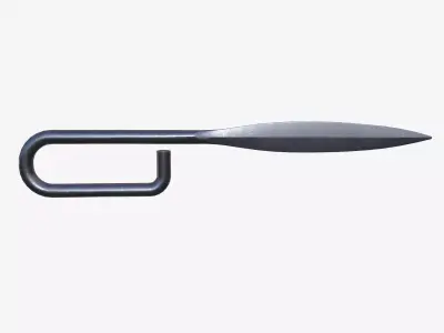 French Nail Trench Knife Original Version Low-poly 3D model