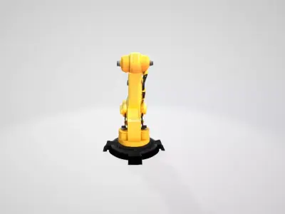 Industrial Robotic Arm High-Detail 3D Model 3D print model