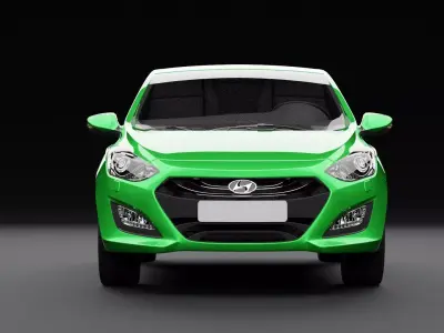 Hyundai i30 Metallic Green 3D model
