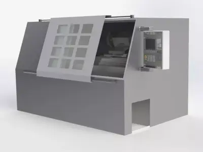 2 Axis CNC machine Free 3D model