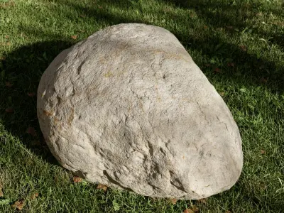  Warm Toned Smooth Egg Shaped Large Rock Boulder Model  purchase